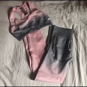 Ombré Leggings+sports bra